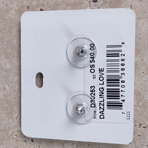 Brighton "Dazzling Love" Enamel Heart Earrings - Picture 2 of 5